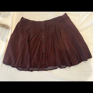 Printed circle skirt.